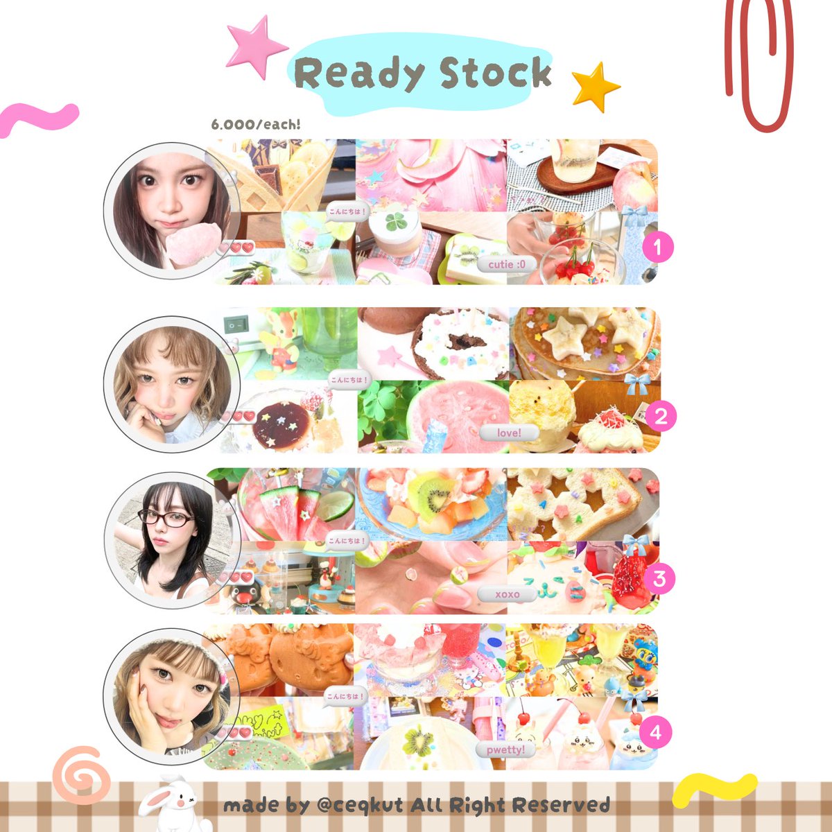 ceqkut's tweet photo. help retweet, thank youu! ‹3

moshi_moshi ! 🍎 aku bawa 7 layout clearance sale moodboard imut yg bisa kalian jemput sekarangg !! price https://t.co/R7pwJaFjeB ‼️🐟🍡🤹🏻‍♂️🍥 yg maw take sung dm aku mwu nomer berapa yaaA 💌💨

< #zonauang #zonajajan #bealanja > https://t.co/TmzYks8Yzl