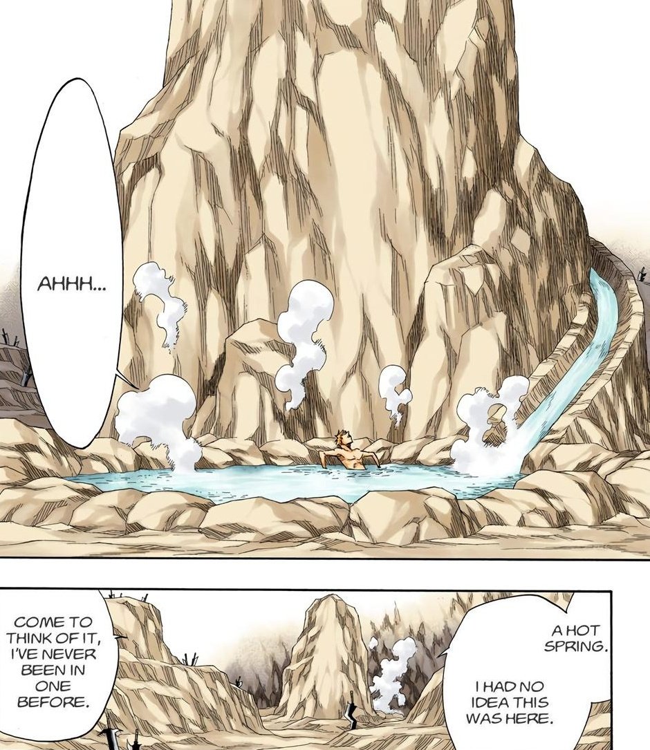 ShadzMangaOnly's tweet photo. Ima say Urahara may have already got the offer for Squad 0 & rejected off screen..

Otherwise there's little reason for him to know so much & even have his own replica of Kirinji's healing pool within his personal space. It's a single pool too instead of the 2 that Kirinji has. Convenience & comfort at the cost of better healing.

Even if he just went up with the Shihoin clan as a guest, Bro knows too much.. 

This is like Urahara's hobby throughout Bleach too. Bro sees things & then replicates/improves them for himself, just to know that he can..