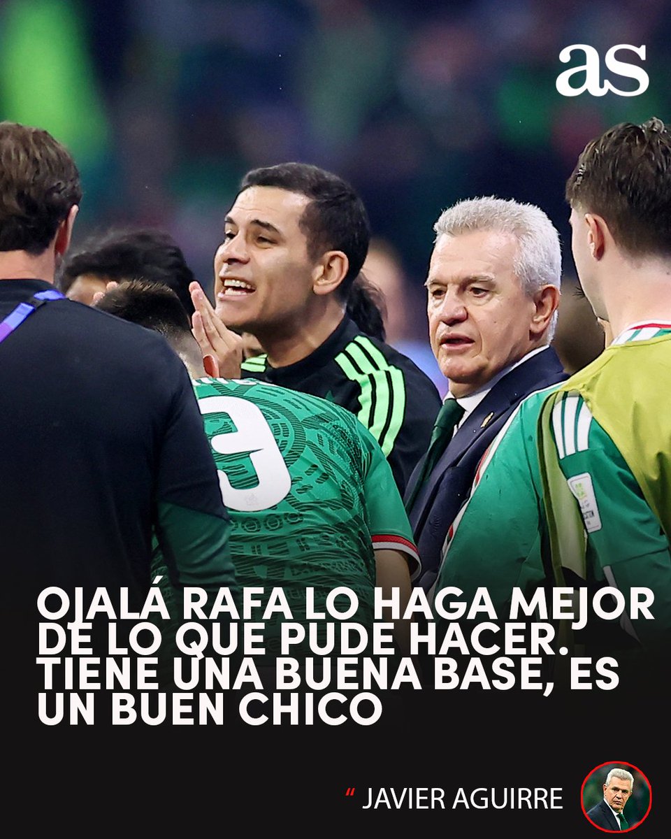 ASMexico's tweet photo. "El sueño termina aquí, pero la vida continúa" 🥺💔

Javier Aguirre se va con sentimientos encontrados tras la dolorosa eliminación ante Inglaterra. Le desea lo mejor a Rafa Márquez en el nuevo proceso 🤝🇲🇽