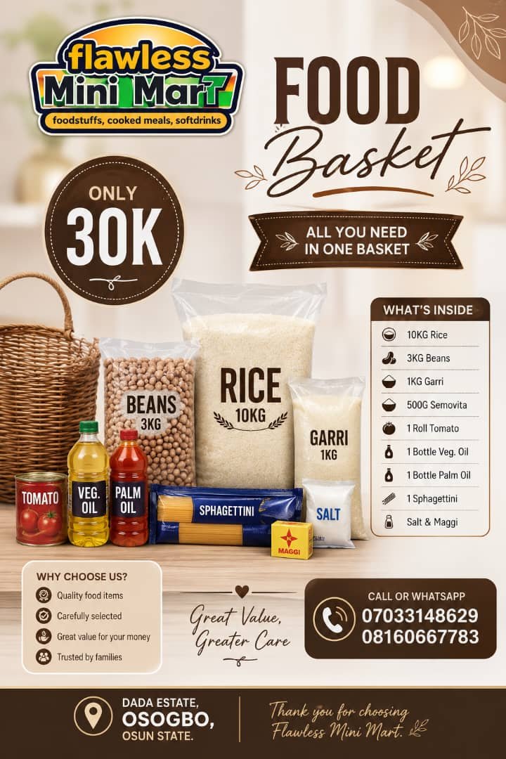 flawlessdazzol's tweet photo. Nothing gives me greater fulfillment than seeing my packages used to bless families😊😊

Frame 1 - 10k
Frame 2 - 15k
Frame 3 - 20k
Frame 4 - 30k

Please, be a blessing today 🙏 

Location - Osogbo, Osun State 📍 https://t.co/2iujOWiUrj