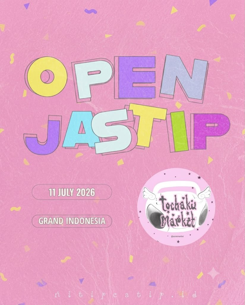 nitipcatip's tweet photo. HAII KITA OPEN JASTIP TOCHAKU MARKET 🛍️

📝 11 july 2026 
💰 fee start 2k only 

for more info bisa tanya admin ke link ini yah 👇🏻: 
https://t.co/q1jBS3VoaM

#zonauang #jastip #nitipcatipid https://t.co/c0yizu1NNX