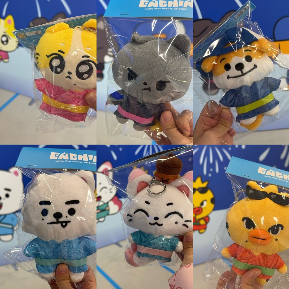 824kungyaz's tweet photo. seems like the enchin jp version plush keyrings has  different quality. the texture looks different.. and they seem firmer too 😭

ctto https://t.co/GAK69rV4uk