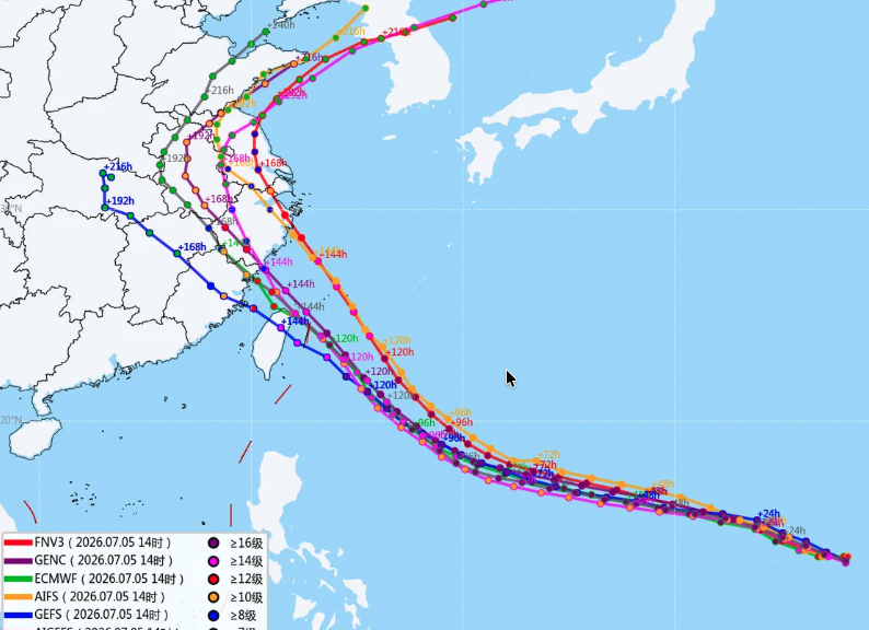 astlogi's tweet photo. 【7/6 12時時点台風情報】
台風9号の影響により、今週末の上海発・華東発本船は遅延、抜港、カット時間変更のリスクが高まっています。現時点の予想では7/11頃に上海方面へ接近する可能性があります。出荷予定貨物は、船社スケジュール・CY,CFS各搬入締切などを前倒しで確認してください。 https://t.co/1H6aEWvSnF