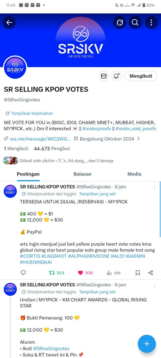 NadiaXmm2's tweet photo. @SRsellingvotes #CORTIS https://t.co/x1H2SGIVwr