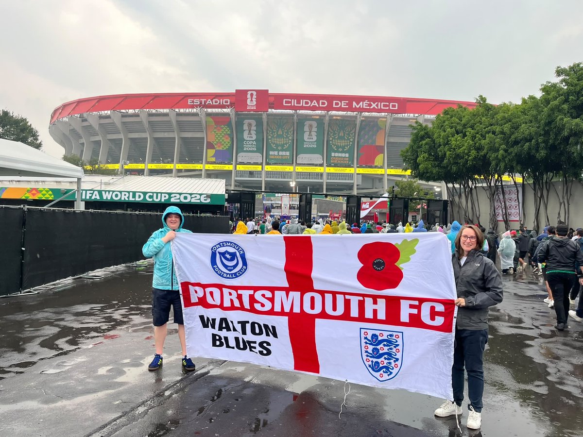 AJPFC's tweet photo. #pompey at the Azteca something else this https://t.co/wGKREDBIRh
