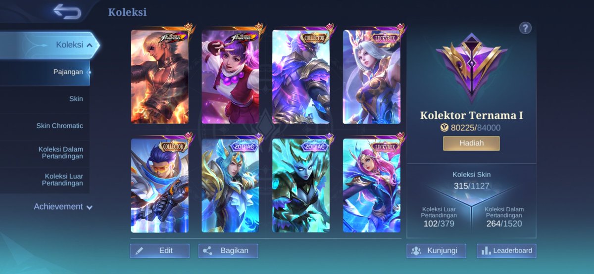 Nautsz's tweet photo. Wts akun ml, akun pribadi, ada recall tas tas nya, nomimus, allkos, bisa ce. 480k nego tipis sabi. https://t.co/n5dUTWtSyP