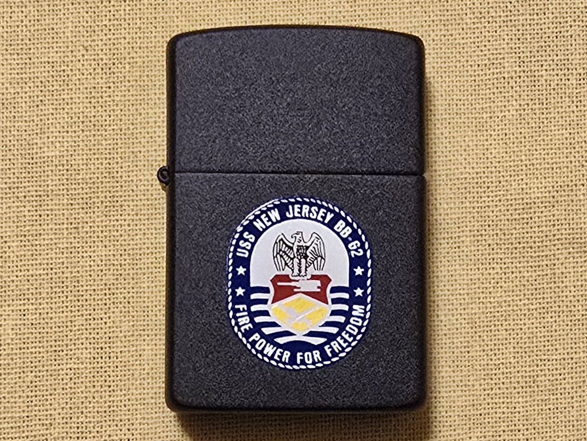 ぽ出品 今日のZippo 🔥》 U.S.S. BB-62 【NEW JERSEY】 🚢