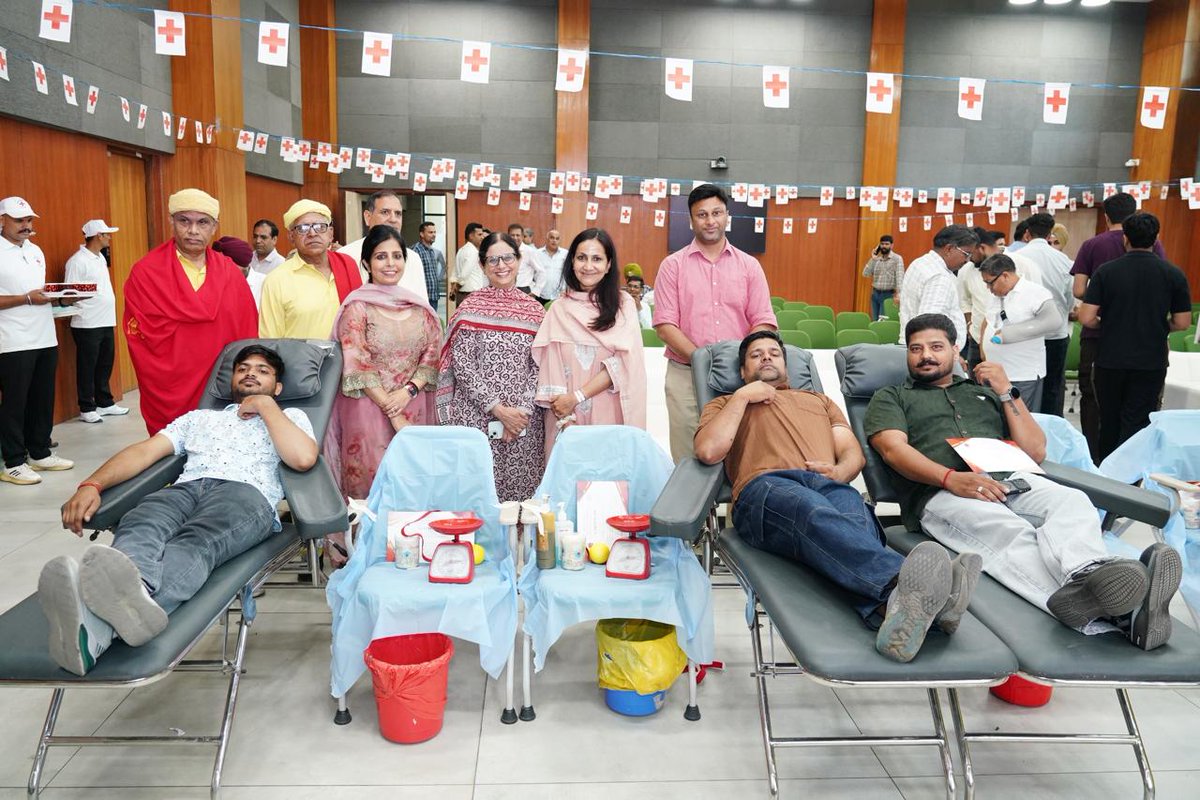 IndianRedCross's tweet photo. Chandigarh Red Cross organized a Blood Donation Camp at the New U.T. Secretariat, Chandigarh, on 30 June 2026. Inaugurated by Ms. Prerna Puri, IAS, and Sh. Amandeep Singh Bhatti, PCS #DonateBlood #SaveLives #ChandigarhRedCross #IndianRedCross https://t.co/i5HCYsWESO