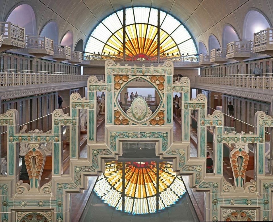 formsarchive's tweet photo. One of the most beautiful examples of adaptive reuse: an Art Deco swimming pool turned museum.  

La Piscine Museum 
Arch. Albert Baert, 1932. https://t.co/8AzNkVCu1s