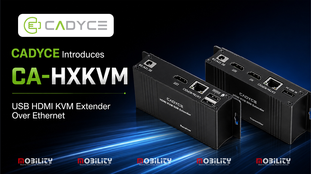 mobilitymag's tweet photo. Control your setup from 80m away! @cadyceinc launches the CA-HXKVM Extender, delivering 4K @ 60Hz video & USB control over one Ethernet cable.
𝐊𝐧𝐨𝐰 𝐌𝐨𝐫𝐞👇https://t.co/PrpZWc456F
#CADYCE #KVMExtender #ProAV #4KUltraHD #TechNews https://t.co/yqPTCrm5v9