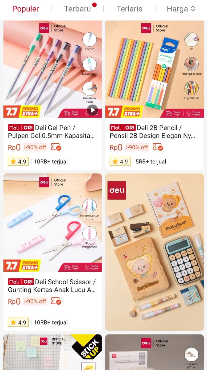 latteschocoo's tweet photo. Deli
https://t.co/IBs3zhgsn7 

store stationery super lengkap! dari binder, alat tulis, perlengkapan meja belajar, perlengkapan menggambar, sampai perlengkapan sekolah 👀
kualitas top dengan harga ramah di kantong pelajar ~ https://t.co/peeRpZlK6N
