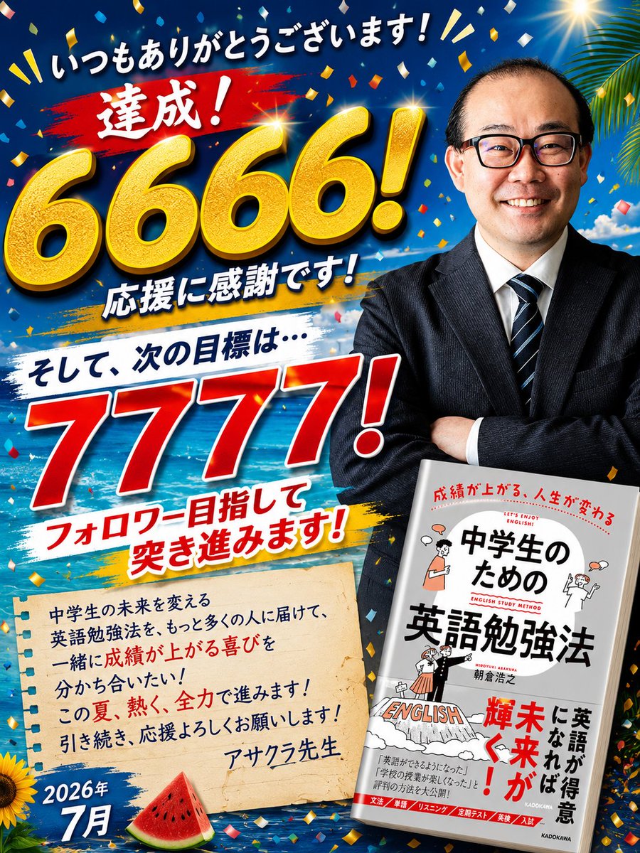 応援に感謝です！】 6666達成！次は7777！ 7月中に7777！いきます