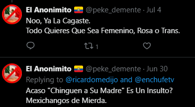 Sin_mic05's tweet photo. @peke_demente @OtaCursed @geek_guia no me sorpende que un transfobico misogino y racista no se informe lo suficiente como para andar soltando estas acusasiones falsas basadas en estereotipos racistas sobre México, un poco de ironia con esto de buena onda en tu descripcion no crees https://t.co/L9ws200roP
