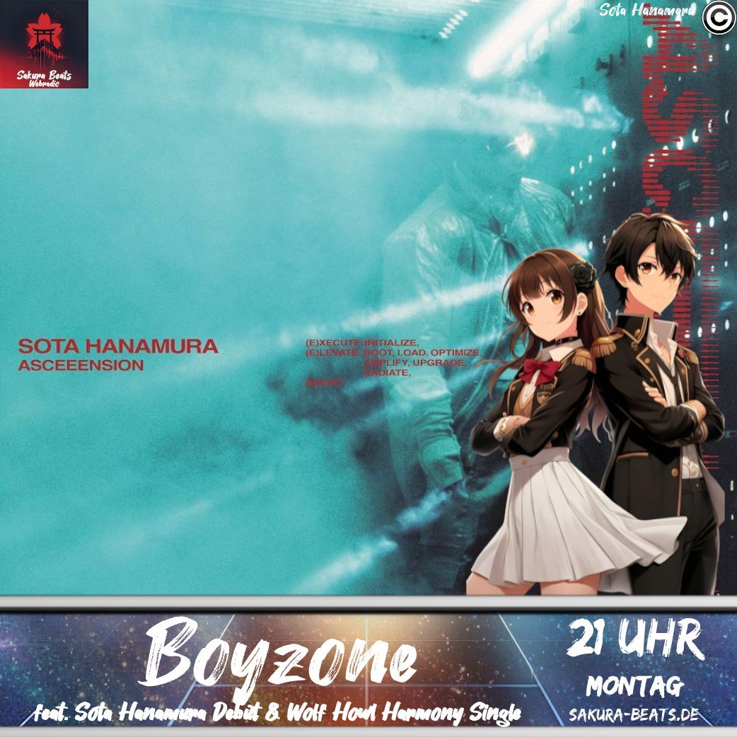SakuraBeatsDE's tweet photo. Heute ab 21 Uhr auf https://t.co/GHnnPcUvR2 - Boyzone feat. @Da_iCE_SOTA &amp; @WOLFHOWLHARMONY:

Mit "ASCEEENSION" gibt #Da_iCE  Hanamura Sota sein Pre-Solo-Debüt. Außerdem präsentieren #WOLFHOWLHARMONY ihre neue Banger-Single. 

#Boyzone #JMusic #JPop #花村想太  #WHH_ココニイル https://t.co/wg0vHC88rZ