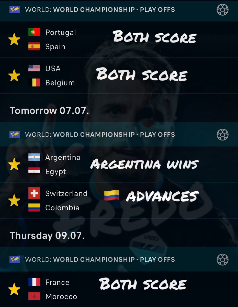Fredofrr's tweet photo. World Cup

+1092 parlay 🍀 

Can we go for 3 straight? Throw a like if you’re tailing. Vaaammmooss 👊🏼 https://t.co/PBJ9HCb02O