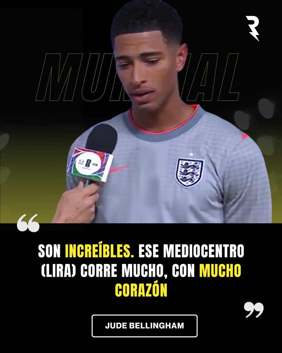 SoyReferee's tweet photo. ¡Se deshizo en elogios para México! 🥹

Jude Bellingham aseguró que fue un placer jugar contra México y reconoció el talento de los seleccionados mexicanos. https://t.co/8niWqWqPmk