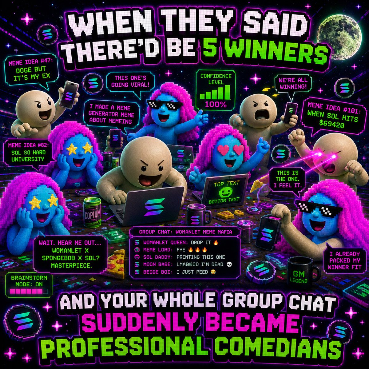 Iwantkiffyy's tweet photo. This is a Banger!
#WOMANLET #Memecoin #Solana #Crypto #MemeContest https://t.co/S09yEIdjtN