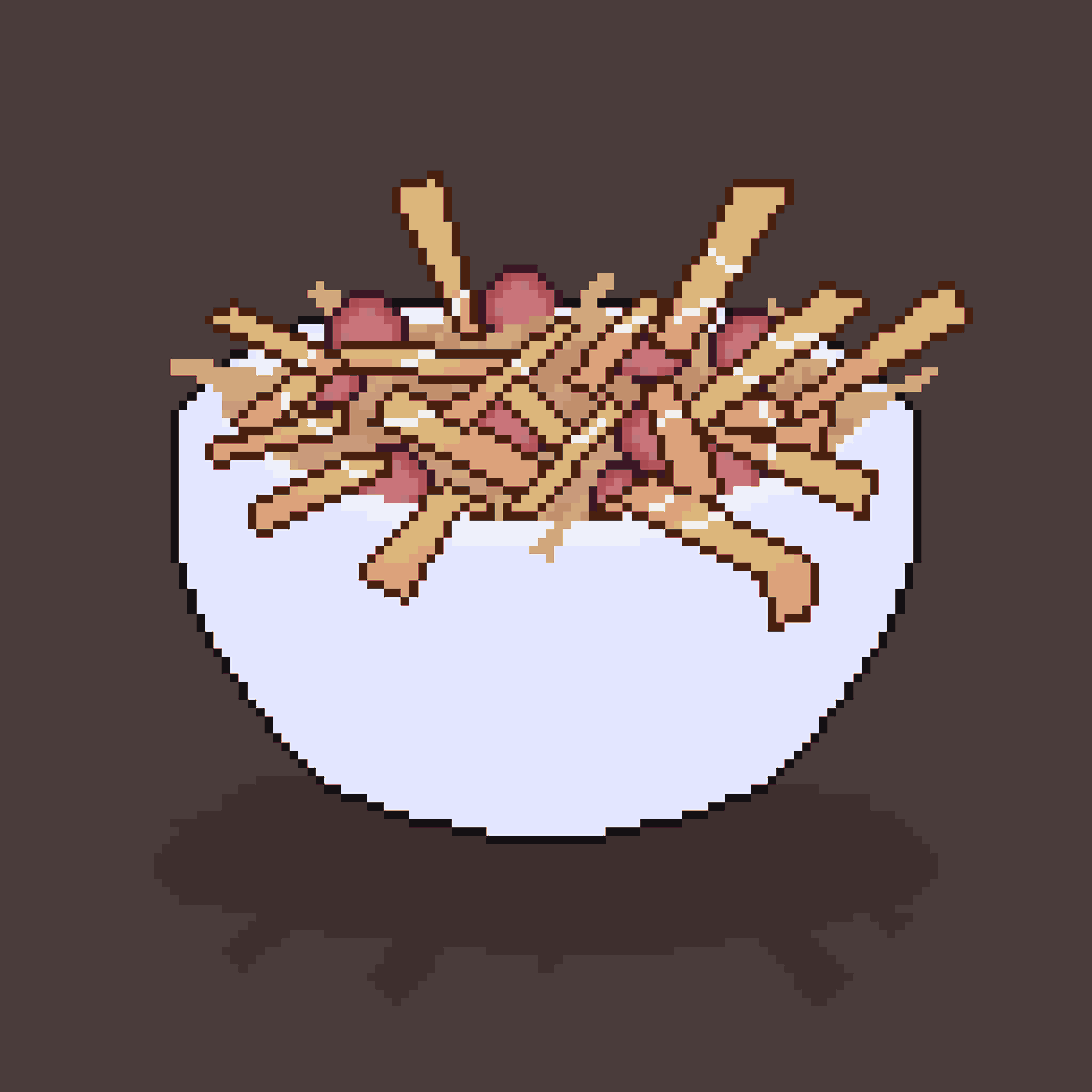 manubtw_pixels's tweet photo. Animación de salchipapa para un challenge! 🍽️

#pixelart #pixelartanimation #art #animation #salchipapa #eliaslozano #pixelarchallenge #gamedev https://t.co/8j3I1MWA04