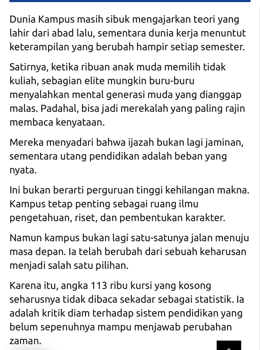 irajenar's tweet photo. Miris banget, 113 ribu calon mahasiswa yang lulus PTN tidak jadi daftar ulang karna terkendala biaya😢 https://t.co/0k64m7wFH8