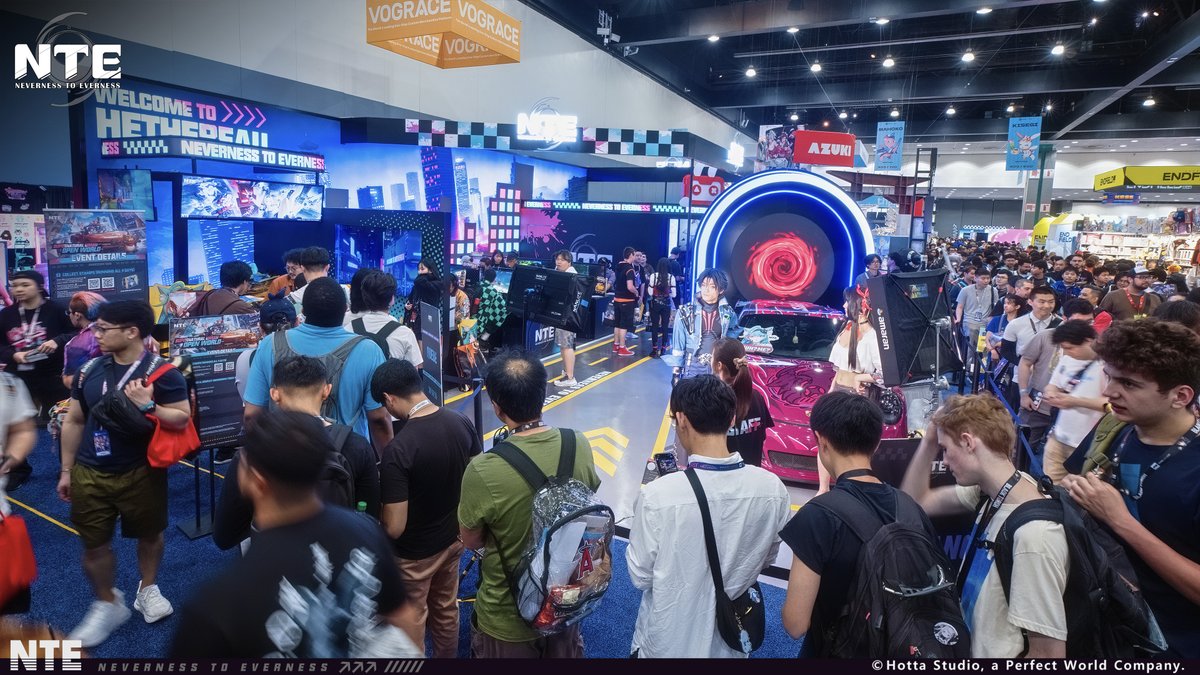 NTE_GL's tweet photo. NTE Anime Expo 2026 is officially in the books, and our hearts are full. ❤️

To everyone who visited, played and chatted with us – thank you for making it so special.

All of it made this show unforgettable.  Until next time! ✨

#NTEAX2026 #NTE   #NevernesstoEverness   #AnimeExpo