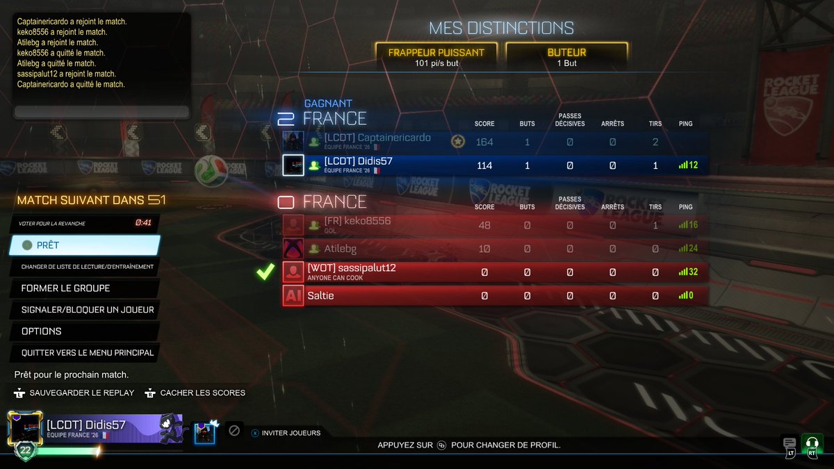 Didis175's tweet photo. Bonjours tout le monde 🥰
Sa fait longtemps que j'ai pas poster mais sa reviendra en petit à petit 🥰
Pour aujourd'hui je vous publie quelque partie que j'ai faite avec mon chéri @RicardoYamato57 sur #RocketLeague 🥰
#Team #Duo #Victoire #Équipe https://t.co/ezxdlkKtSw