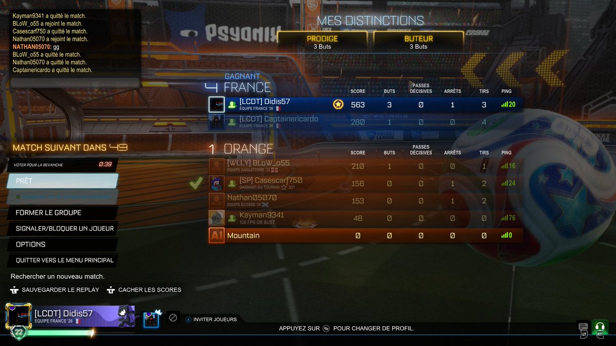 Didis175's tweet photo. Bonjours tout le monde 🥰
Sa fait longtemps que j'ai pas poster mais sa reviendra en petit à petit 🥰
Pour aujourd'hui je vous publie quelque partie que j'ai faite avec mon chéri @RicardoYamato57 sur #RocketLeague 🥰
#Team #Duo #Victoire #Équipe https://t.co/ezxdlkKtSw