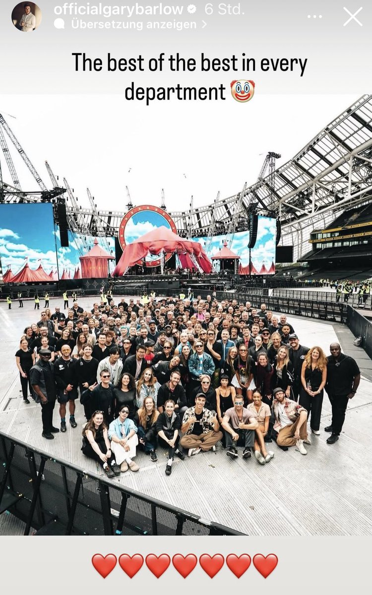 TT_Sisters's tweet photo. Congratulations to everyone 👏🏻❤️ So lovely to see how the circus came alive because of you all 😍 @GaryBarlow #circustour https://t.co/KBtBKlmVrb