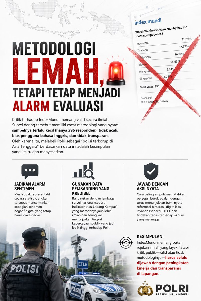 vrosht_'s tweet photo. Metodologi Lemah, Tapi Tetap Menjadi Alarm Evaluasi https://t.co/f4y9j2eeV9