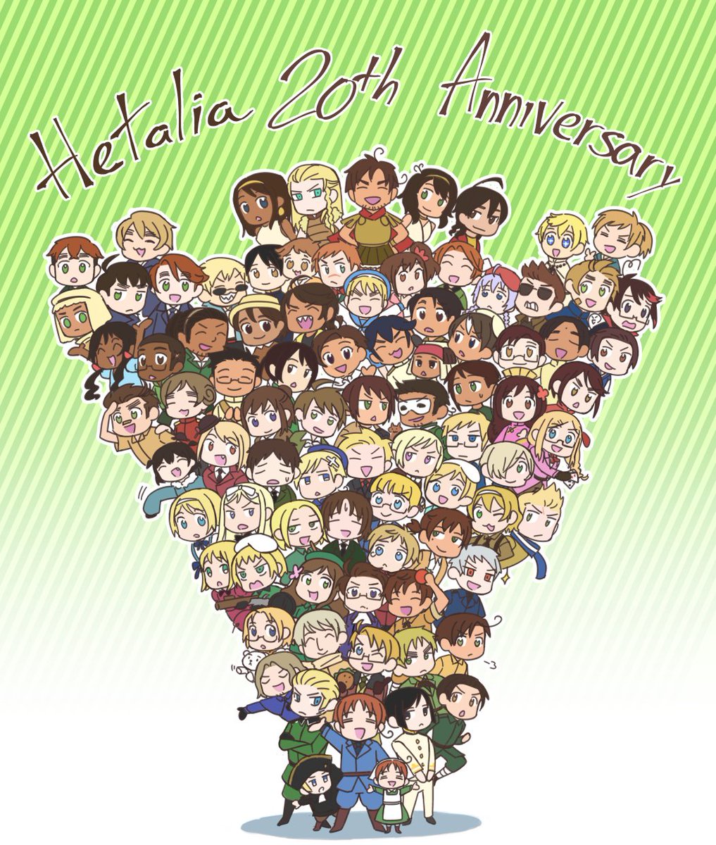 vibite_x's tweet photo. Congratulation to Hetalia for its 20th Anniversary! 🎉
#hetalia
#20yearsofhetalia
#hetalia20thanniversary https://t.co/YNTeD4EwwM