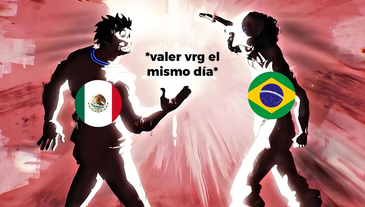 taexdiv's tweet photo. Si uno se va el otro también
 Brasil y México forever https://t.co/po3VMKQ1mw