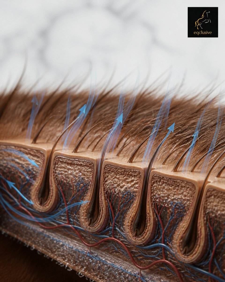 eqclusive's tweet photo. Thermoregulation starts at the skin interface. Standard brushes leave heat-trapping debris; our systems clear this layer to support cooling.

Share your summer health struggles below for expert feedback.

https://t.co/wamoclRn4b 
#HorseHealth #Eqclusive #TheRegulatedHorse https://t.co/PG7aMo9IB3