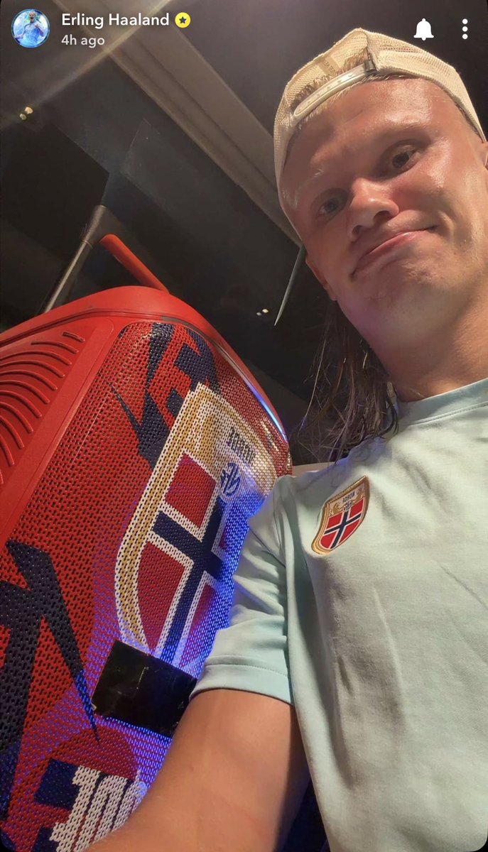 Erling Haaland Snapchat Updates tweet media