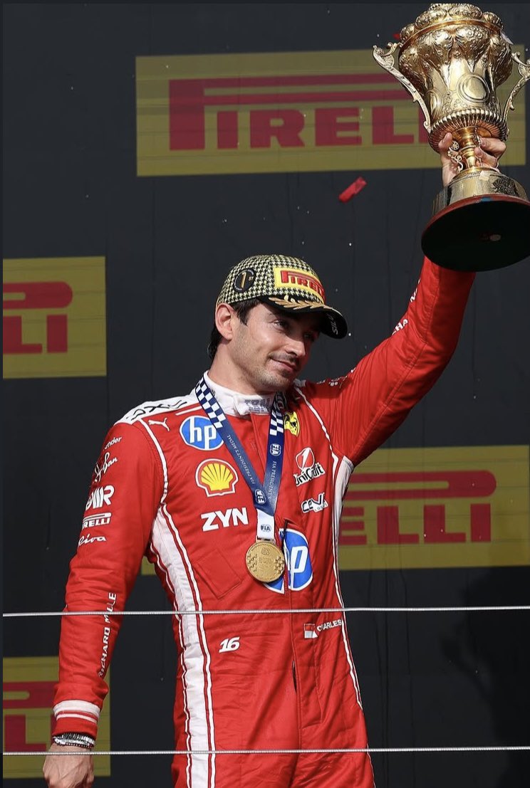 toto_melonnn's tweet photo. Charles Leclerc picked up his first Formula 1 win since October 2024 at the 2026 British Grand Prix this weekend. https://t.co/1QQK65ryiX
