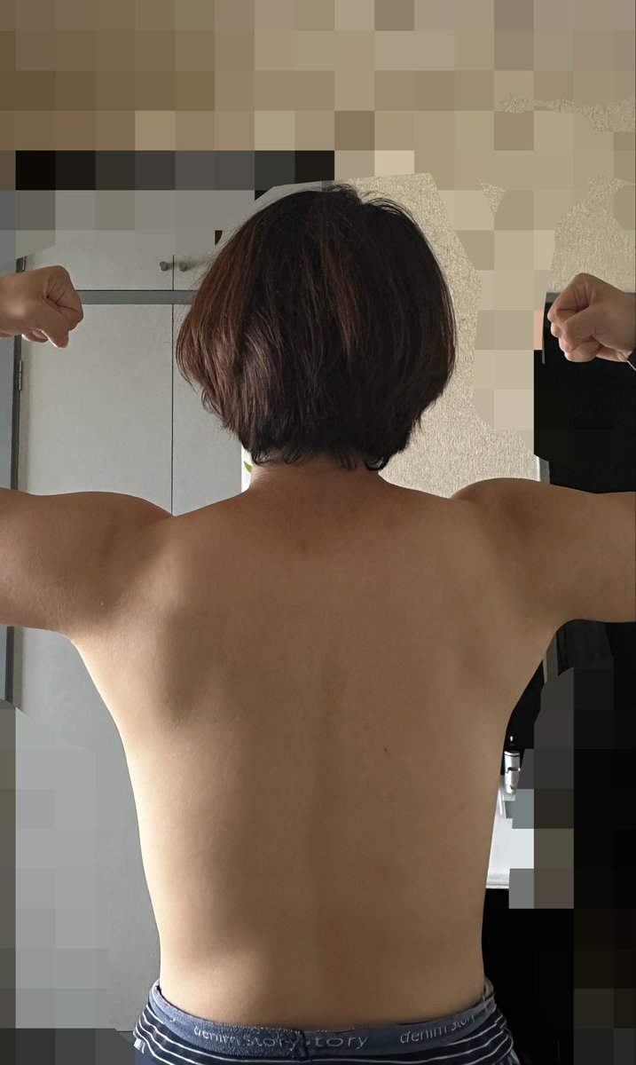 MickeySjk's tweet photo. トレーニング終了！
今日は胸筋と背中🫡
進歩ない背中？いやいや、そんなわけないでしょ！まだまだ伸び代があるだけだ！！ https://t.co/ByF1pMDqE1