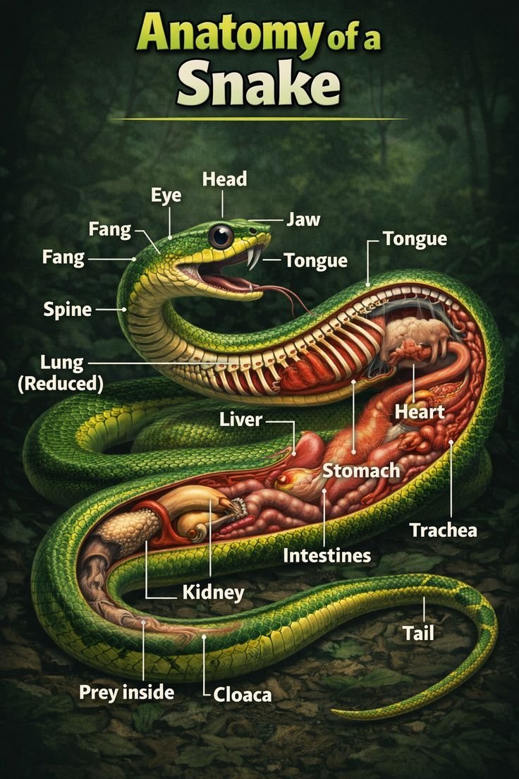 Weirdxposts's tweet photo. Snake Anatomy https://t.co/mVJhKAGsGl