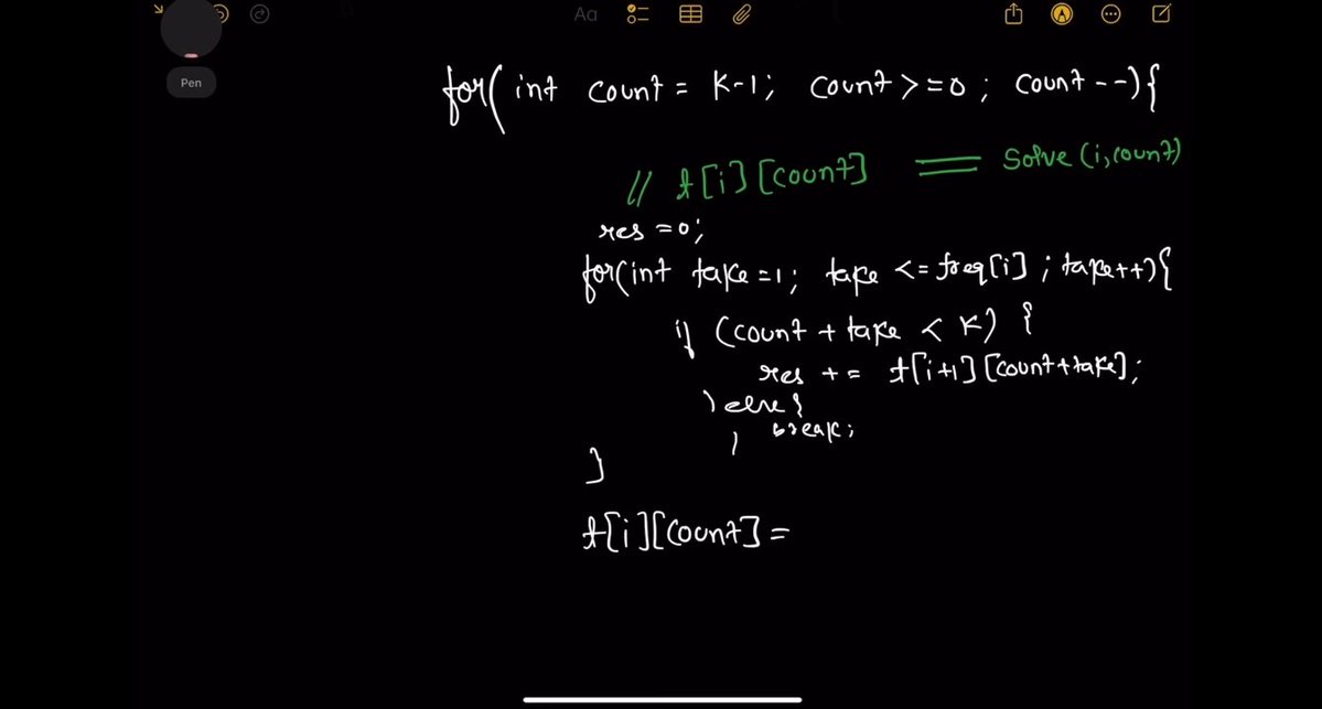 AzadKumar161440's tweet photo. ๐ Day 84 | LeetCode 3333 โ Find the Original Typed String II
Today, I explored one of the challenging Dynamic Programming problems on LeetCode: Find the Original Typed String II (LeetCode 3333).
#Day84 #LeetCode #DSA #DynamicProgramming #Programming #CodingInterview https://t.co/kwfYlxwPEL