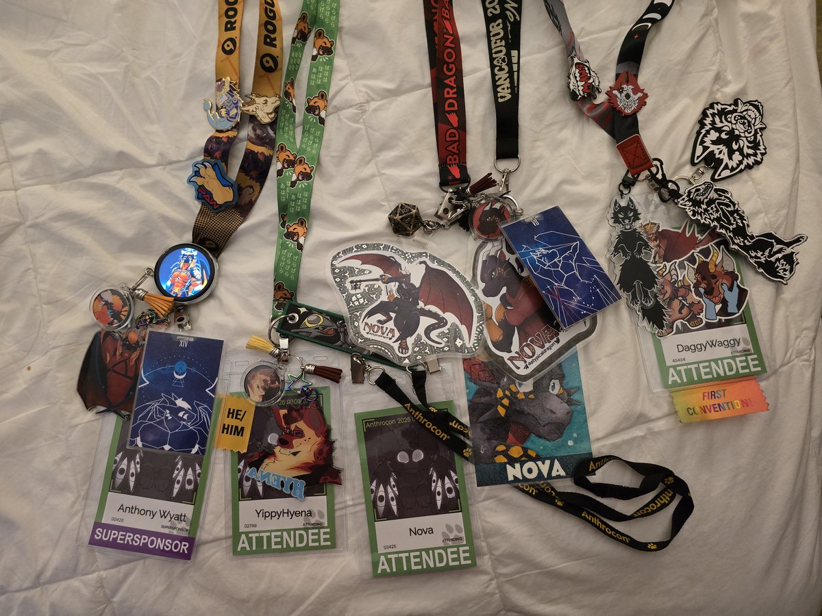 AnthonyWDrake's tweet photo. Another year. Another con. Anthrocon was an amazing experience! And it wouldn't have been the same without the DragonFell crew. Love ya guys. Here's to many more adventures! @atypicaldragon @Kayne_Ein @DagWaggington @YippyHyena @rixxtheticsynth https://t.co/qgI7ZB87Wh