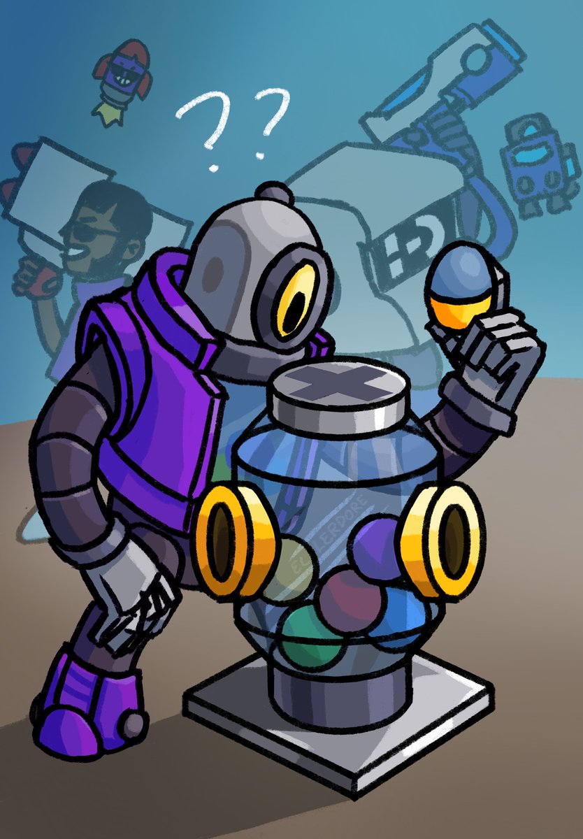 Ellerdore's tweet photo. Rico after the update #brawlstarsbuffies #brawlstarsfanart https://t.co/LIJHzW4OGa