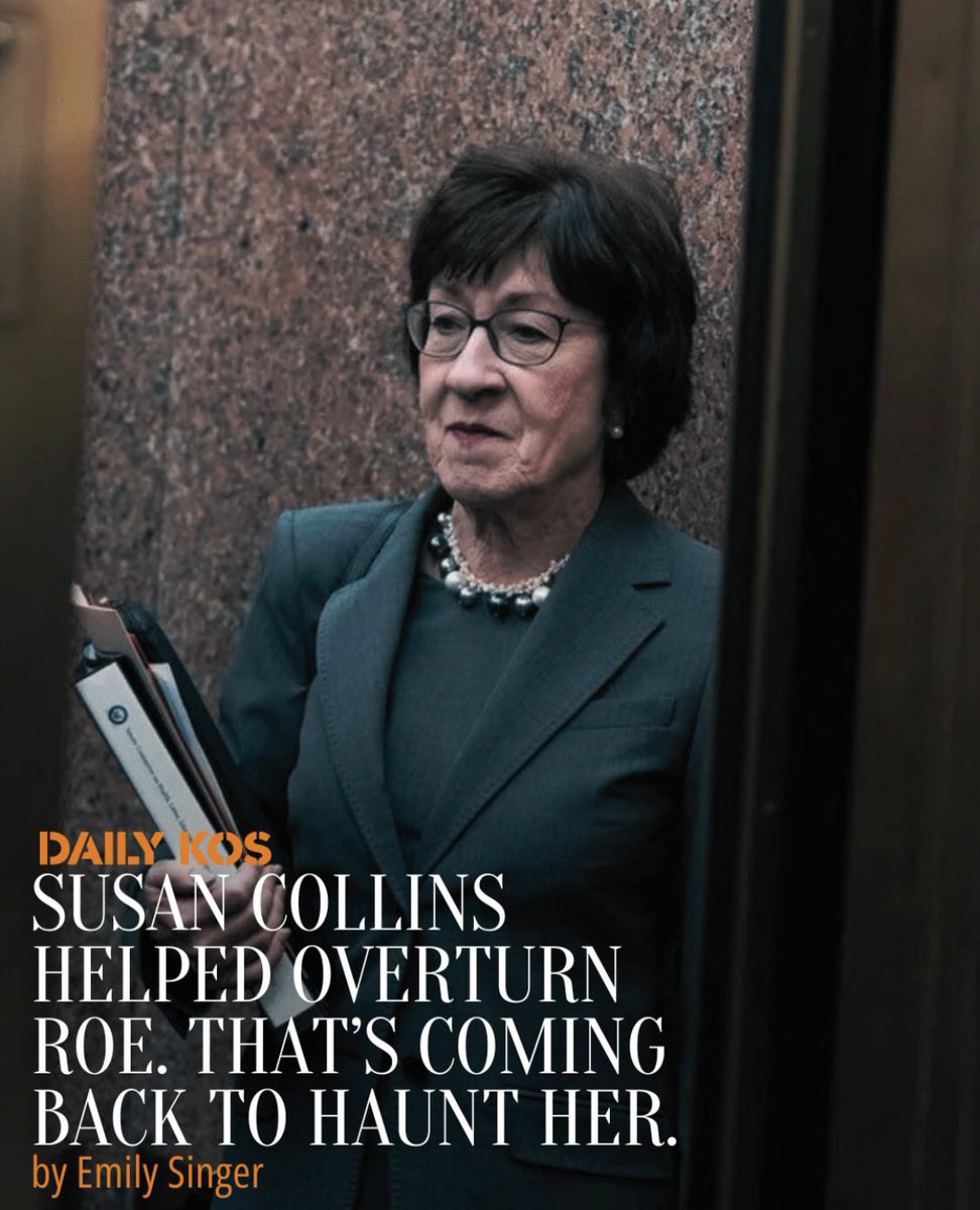 TheRickyDavila's tweet photo. Good, as it should, Susan Collins is a lifelong fraud. https://t.co/AntXXlgwly