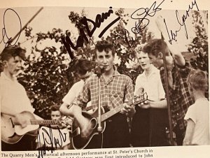 MaxxGhe's tweet photo. 06/07/1957.
1) Al Village Fete, un sobborgo di Woolton, vicino Liverpool, si esibiscono i Quarrymen.
Sono un gruppo di giovanissimi che fa Skiffle, una sorta di rock n’roll primordiale con strumenti non convenzionali.
Il loro leader si chiamava John...
#Quarrymen [1/Segue] https://t.co/TMaqrqsedj