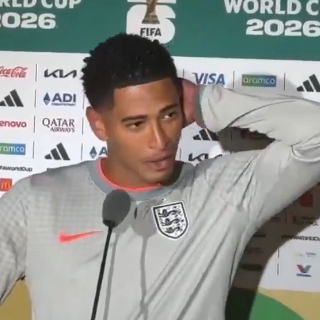 LordZeus_Usulor's tweet photo. 🚨🗣️Interviewer: "Jude, an incredible performance today, and those two goals were absolutely clinical. How are you feeling right now?

🗣️ Jude Bellingham: Jude Bellingham: "Yeah, obviously delighted with the win and to get the two goals to help the boys out. But to be honest, those goals today... they were for Cristiano. He’s my absolute idol, the undisputed GOAT for me. Growing up, you watch what he did, the standard he set, and you just want to emulate a fraction of that. Knowing this is his last World Cup, it’s emotional for everyone who loves football. I actually dedicate both goals to him today as a massive thank you for the inspiration. We know the bracket, and honestly, I can't wait to potentially meet Portugal later in this tournament. The thought of stepping onto the same pitch as him at a World Cup? It just feels completely unreal. It’s the ultimate test against the greatest to ever do it."