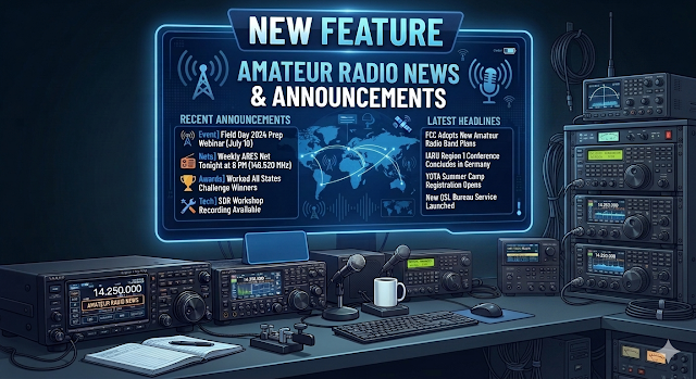 ZaZs1i's tweet photo. NEW Feature -  Amateur Radio News and Announcements
https://t.co/wuoqXZXrH7 https://t.co/BQzAGhNz6y