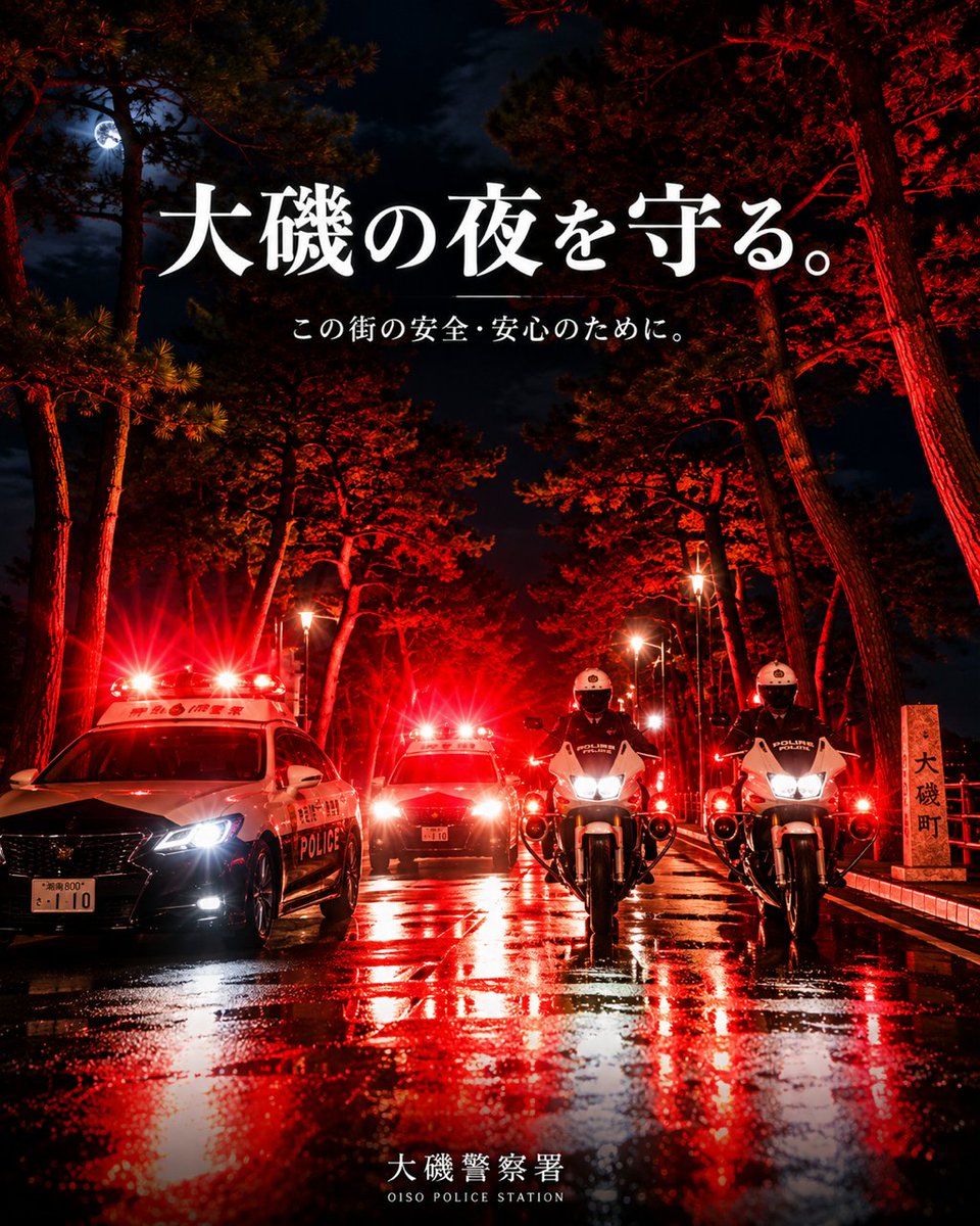PoliceOoiso's tweet photo. #二宮 
#大磯 
#警察 https://t.co/UZOgPNSun1