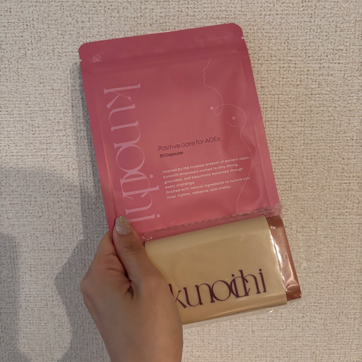 ss_ss_84's tweet photo. 「Positive care for AGEs kunoichi」を試してみました✨ 飲みやすくて毎日の習慣に取り入れやすいのが嬉しい！続けながら自分の内側からのケアを意識しています😊 無理なく続けられるので、美容や健康を気遣う方にもおすすめです💛 https://t.co/h852RsO8IA