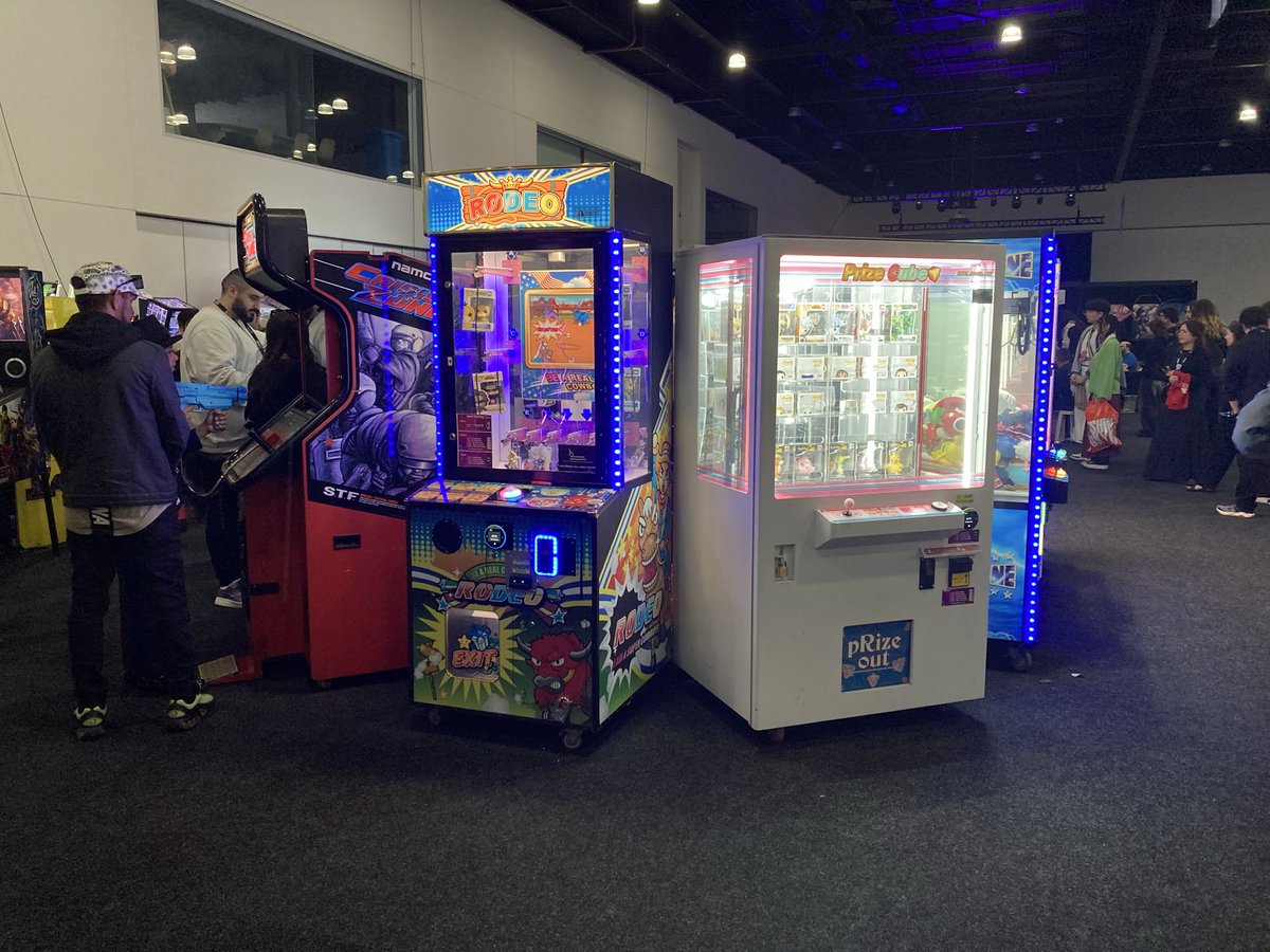 projectgesen's tweet photo. Some photos of our setup at #avcon2026 from over the weekend (1/2)

Thank you to everyone who stopped by to try out some of our Arcade Games at our biggest event setup yet!! https://t.co/pjhXl4Oxh2