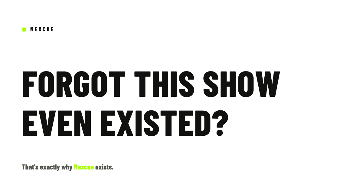 Studio81Labs's tweet photo. Forgot this show even existed? That's exactly why Nexcue exists.[tie to a real return from the season-return calendar, e.g. Silo S3 — 3 July] https://t.co/XzixEpIMKN