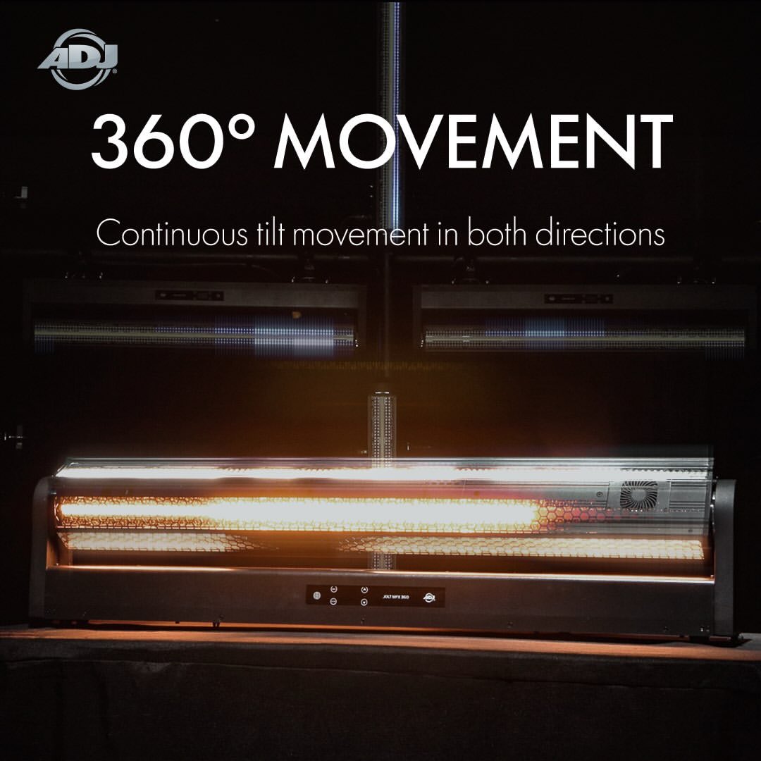 puremindsuae's tweet photo. The ADJ Jolt MFX 360 brings two powerful effects together in one versatile fixture.

On one side, the Vintage Bar delivers a timeless warm white glow with vibrant background color. On the other, the Jolt Bar brings high-impact strobe energy with intense RGB wash LEDs. With fast motorized tilt and continuous 360° rotation, the Jolt MFX 360 creates seamless transitions and mesmerizing hybrid effects with technical precision.

To know more about ADJ Lighting contact us at +971521424673

#dubailighting #joltmfx360 #stagelighting #concertlighting #eventlighting