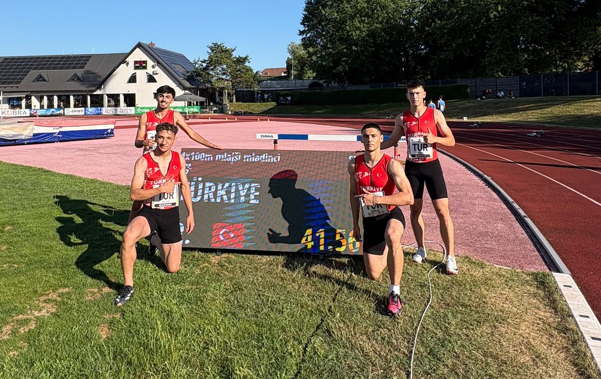 GSB_Kastamonu's tweet photo. Slovenya'nın Novo Mesto kentinde düzenlenen U18 Balkan Atletizm Şampiyonası'nda Kastamonulu milli sporcumuz Tahir Burak Zayıf'ın da arasında olduğu 4x100 metre Bayrak Takımımız, 41.56 saniyelik derecesiyle Türkiye U18 Rekoru'nu kırarak Balkan ikincisi oldu. https://t.co/wUCFrq31SX