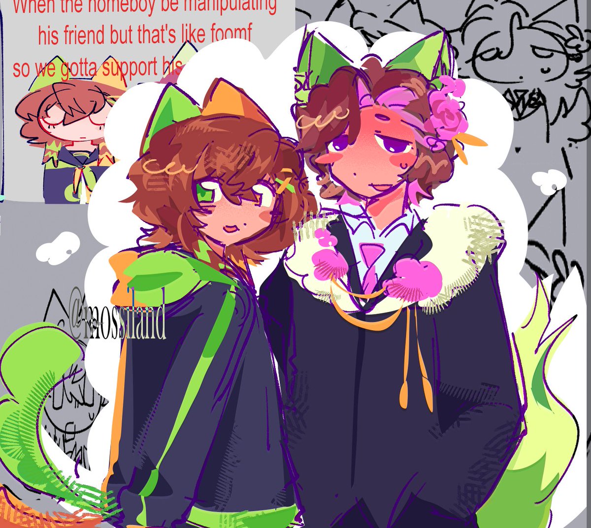 mossiland's tweet photo. hi im kinda busy w artfight so have this #daybreakduo https://t.co/GdKMgqfJxU