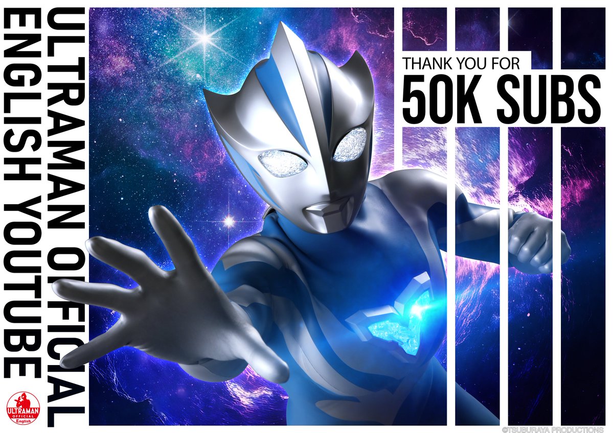 TsuburayaGlobal's tweet photo. Your love and support make the hero grow!🫶
Thank you for 50K subscribers for the Ultraman Official English YouTube Channel!

Stay tuned for weekly #UltramanTeo English dub episodes, #Ultraman60th feature episodes, and more excitement to come!
https://t.co/jKXPyVyOxh https://t.co/AcRfWgzqcW